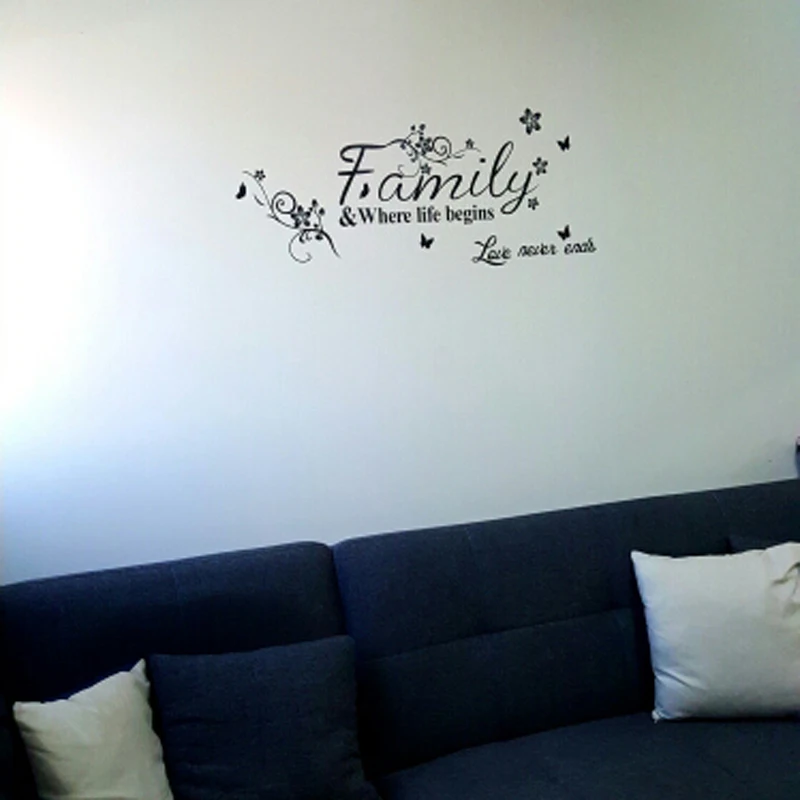 Autocolante Decorativo Family Love para Sala e Quarto