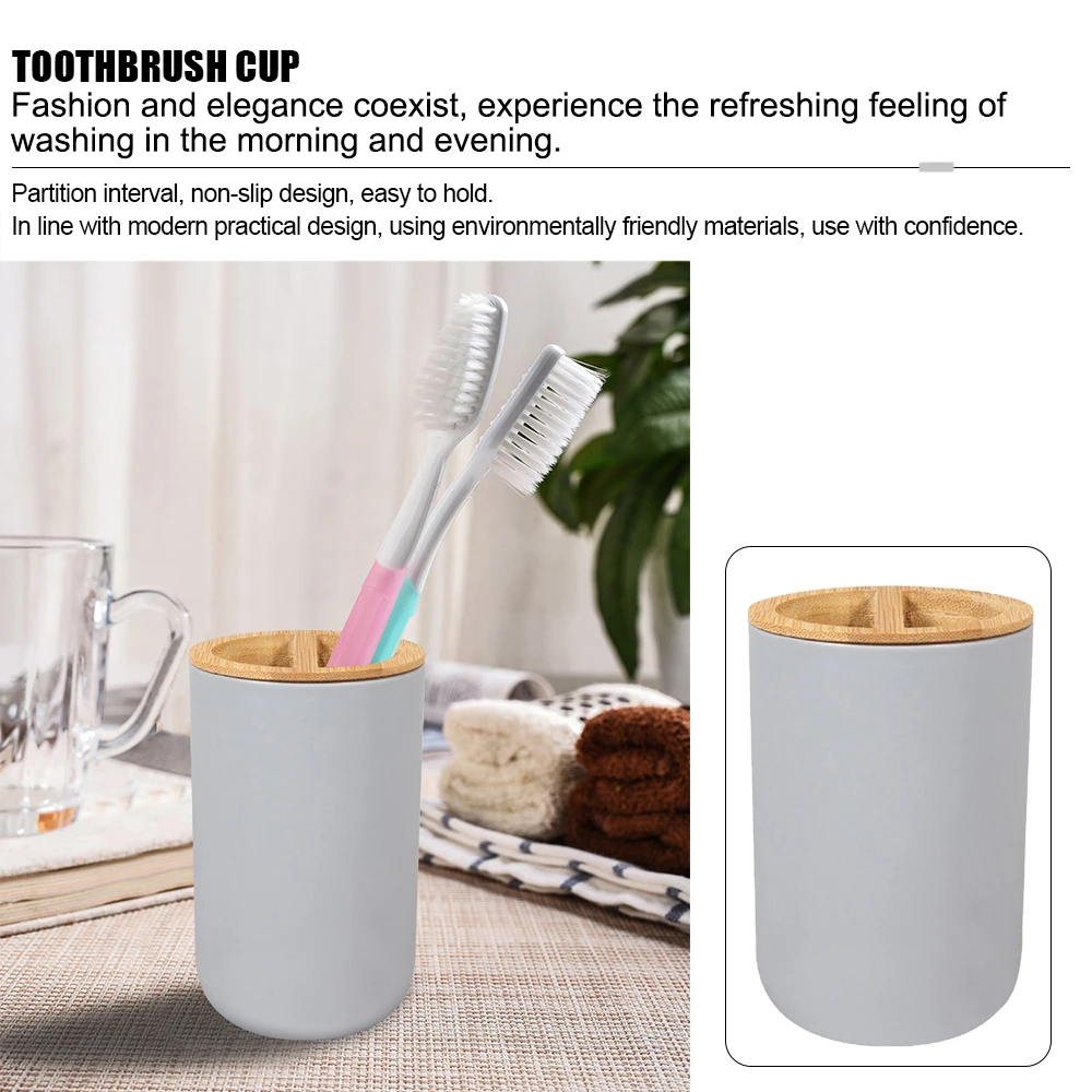 Conjunto Acessórios Casa de Banho Bamboo | Kit Premium 6 Peças