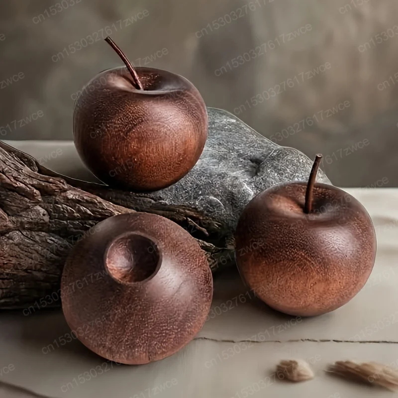 Difusor Aromático Decorativo em Madeira Natural Forma de Maçã