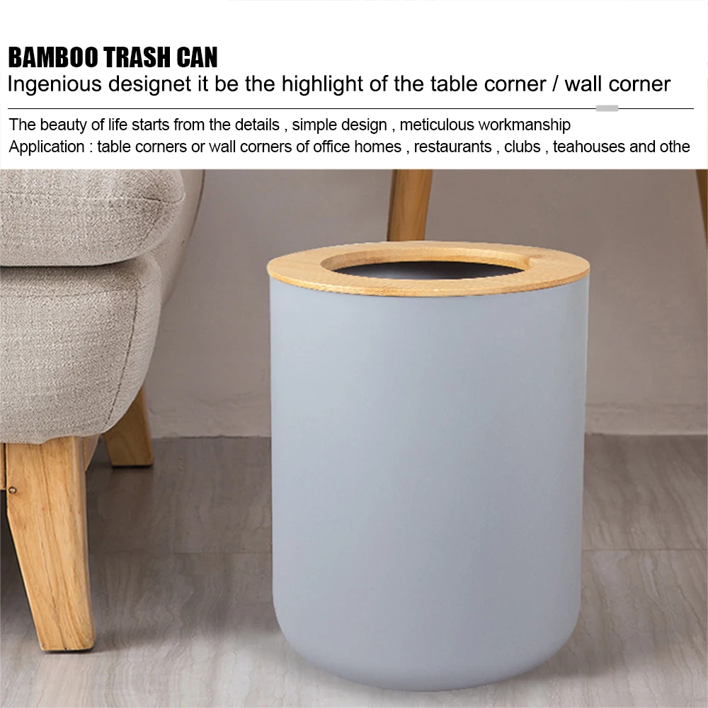 Conjunto Acessórios Casa de Banho Bamboo | Kit Premium 6 Peças