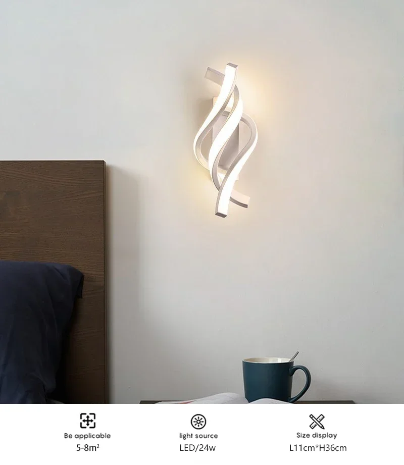 Candeeiro de Parede LED Premium com 3 Modos de Iluminação