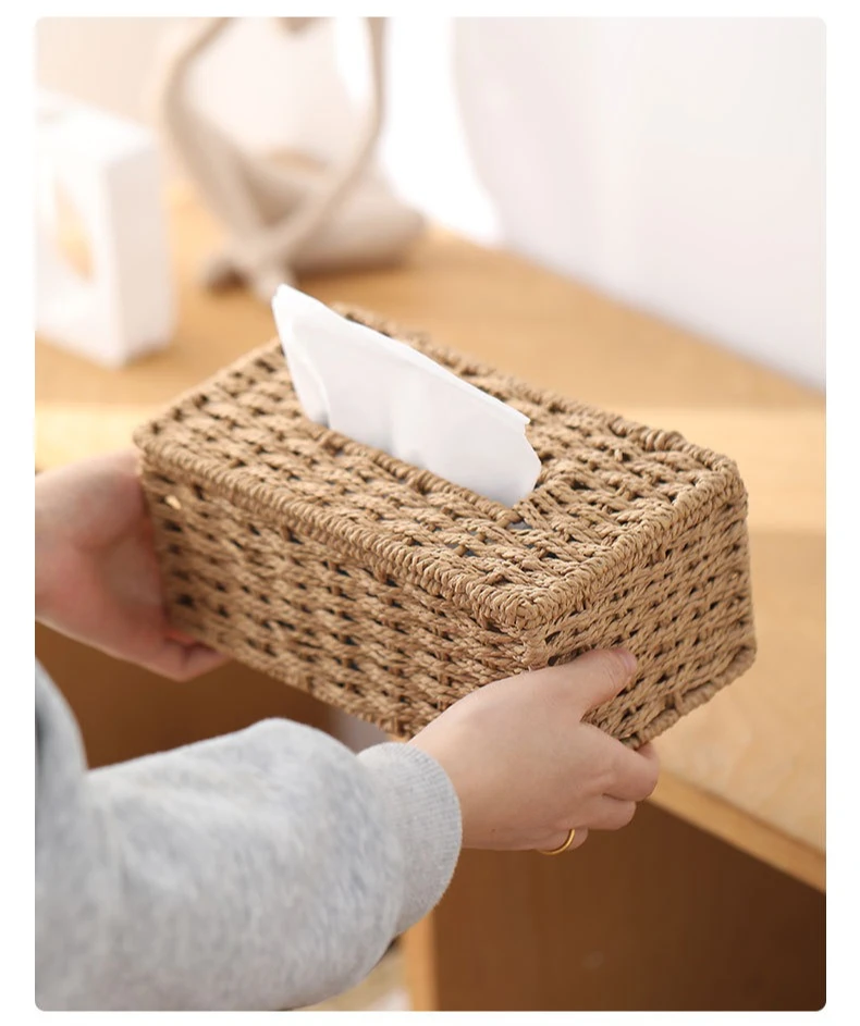 Caixa para Lenços em Rattan Natural Premium - Image 13