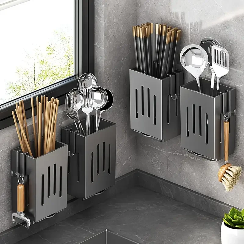 Organizador de Talheres de Parede Premium para Cozinha