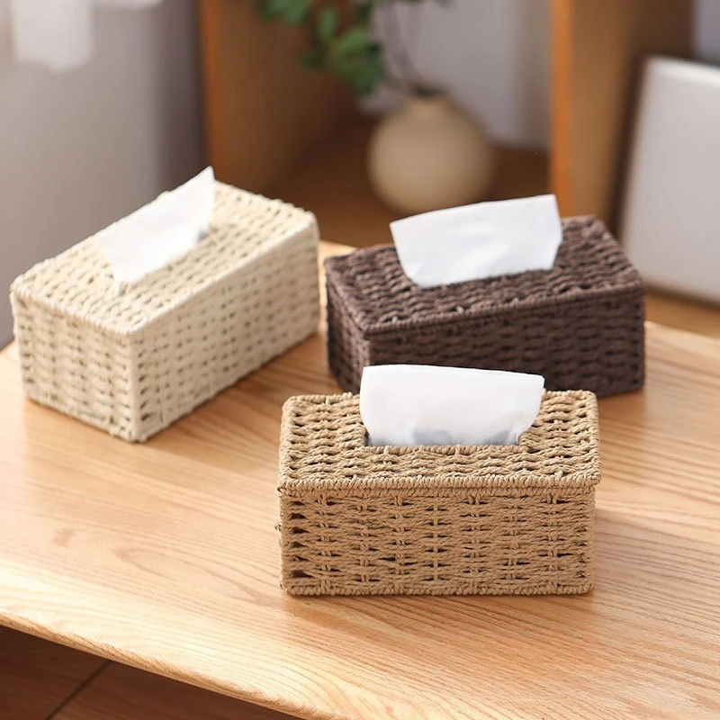 Caixa para Lenços em Rattan Natural Premium - Image 2