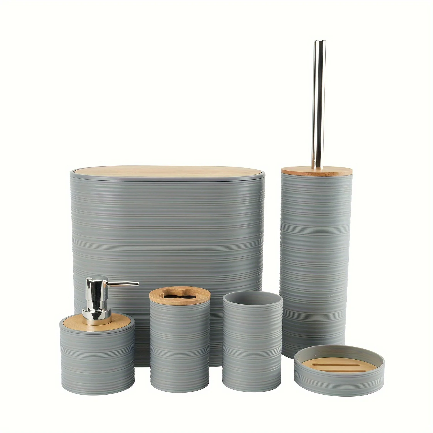 Conjunto Premium de Acessórios para Casa de Banho Nordic Spa – 6 Peças