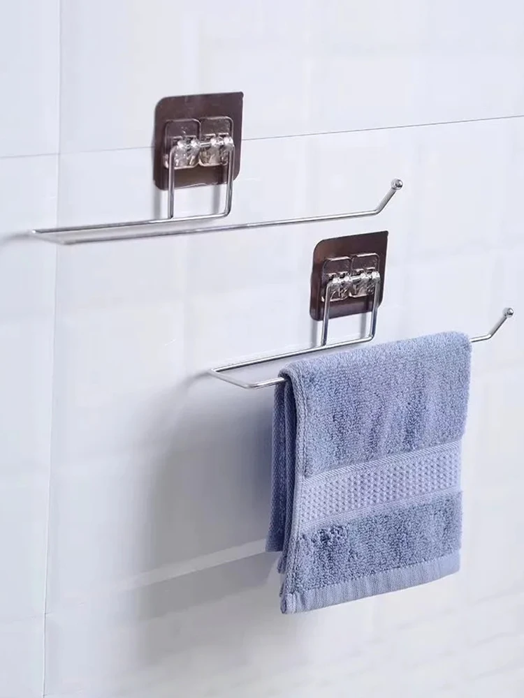 Suporte de Parede Premium para Rolo de Cozinha e Panos sem Furos