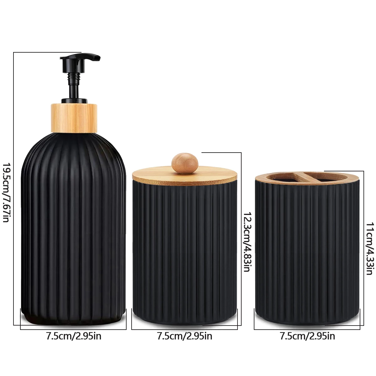 Conjunto de Acessórios Casa de Banho Nórdico Premium