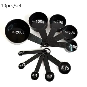 Conjunto de colheres medidoras para cozinha e pastelaria